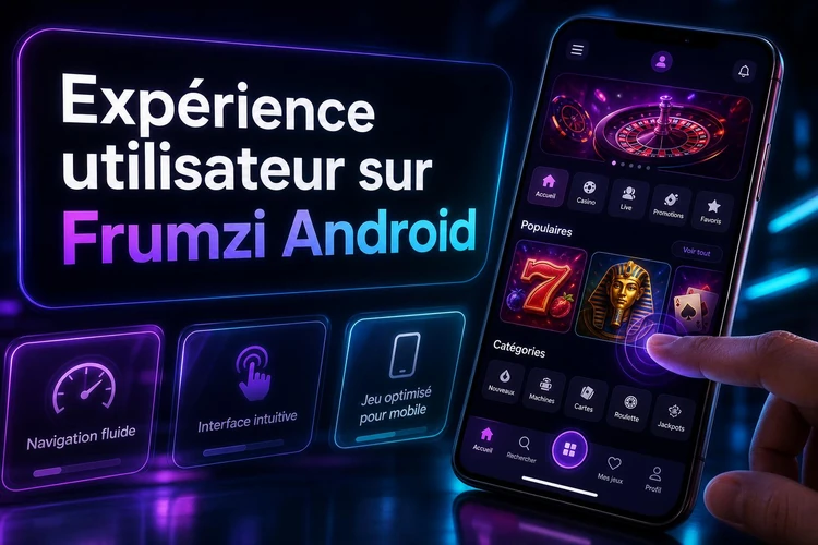L'expérience utilisateur sur Frumzi Android et appareils mobiles