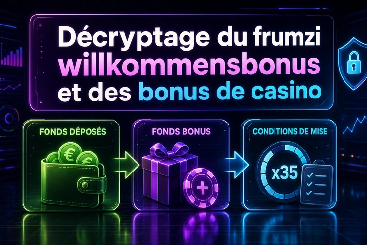 Décryptage du frumzi willkommensbonus et des bonus de casino