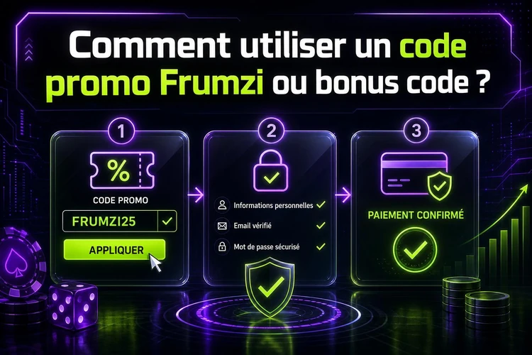 Comment utiliser un code promo Frumzi ou bonus code?