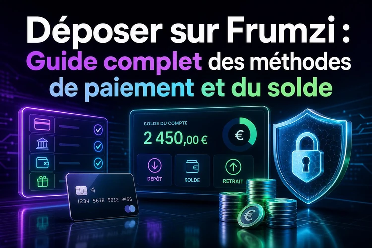 Déposer sur Frumzi: Guide complet des méthodes de paiement et du solde